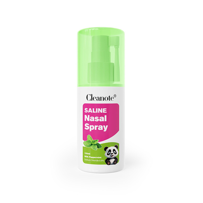 کیفیت اسپری بینی 0.9٪ NaCl 100ml با نعناع فلفلی برای رینیت سرد مخنث تحریک بینی تازه کننده کارخانه